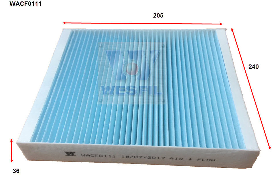Cabin Filter RCA224P Fits Holden WACF0111 - Wesfil