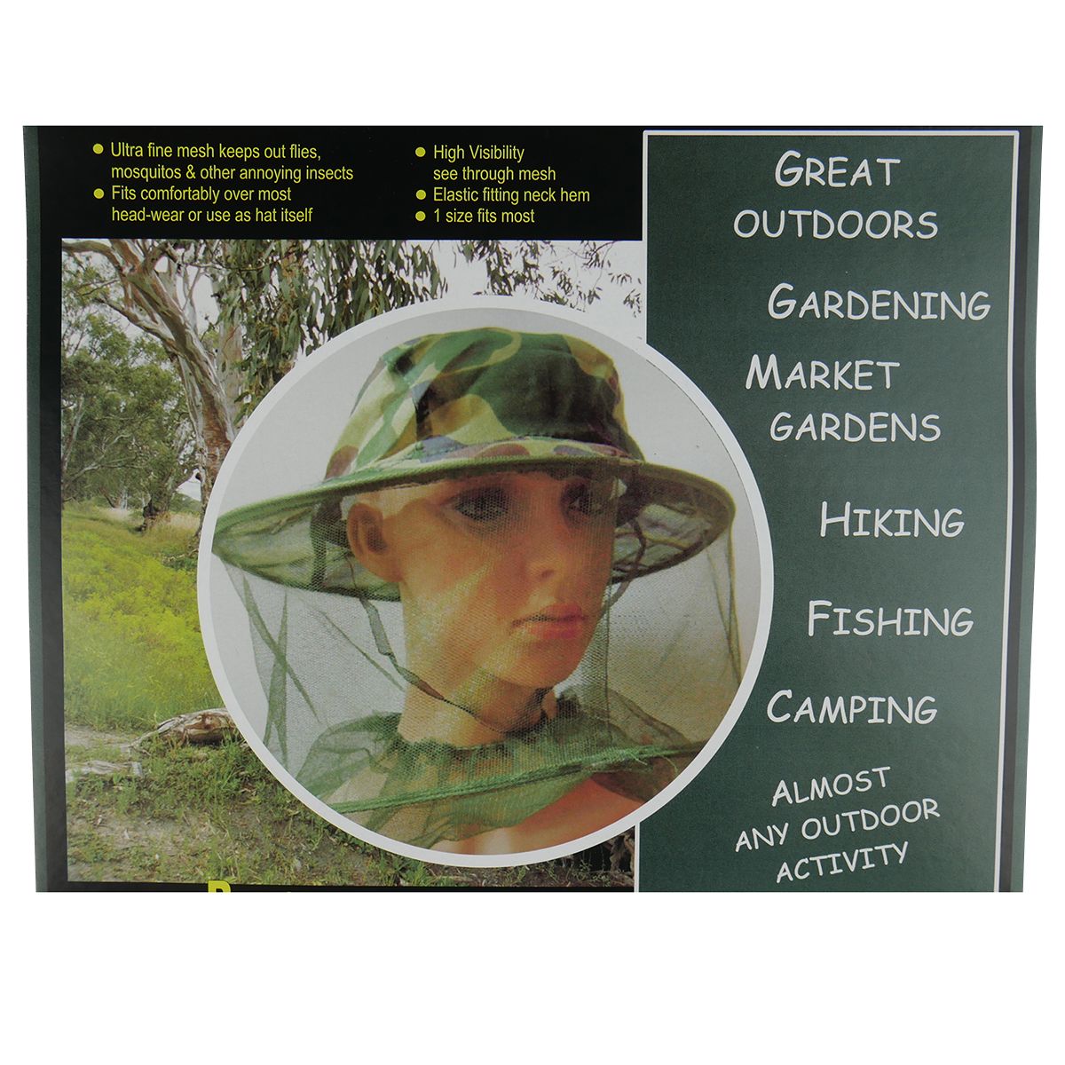 Bug Hat & Net One-Size-Fits-All - HARD UNIT