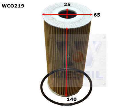 Oil Filter Fits Porsche WCO219 - Wesfil