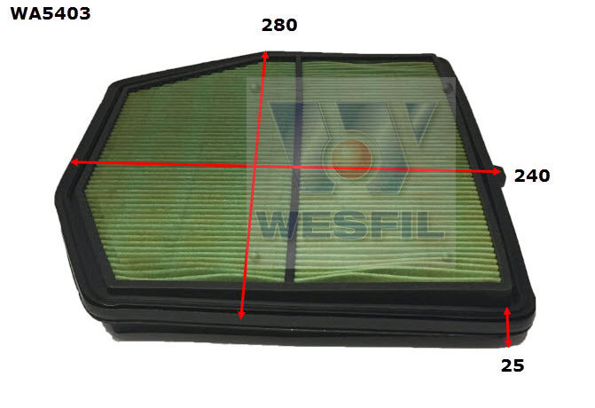 Air Filter Fits Nissan WA5403 - Wesfil