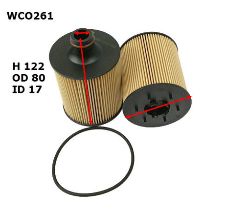 Oil Filter Fits Audi/Porsche/VW WCO261 - Wesfil