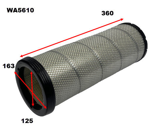 Air Filter Fits Nissan WA5610 - Wesfil