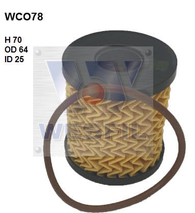 Oil Filter R2654P/R2663P Fits Ford WCO78 - Wesfil
