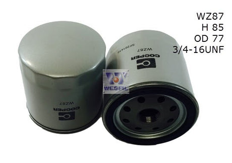 Oil Filter Z87 Fits Lister WZ87 - Wesfil