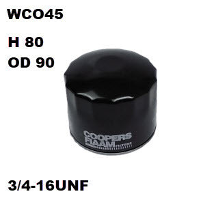 Oil Filter Fits Volvo WCO45 - Wesfil