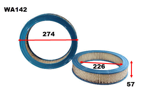 Air Filter A142 Fits Holden WA142 - Wesfil