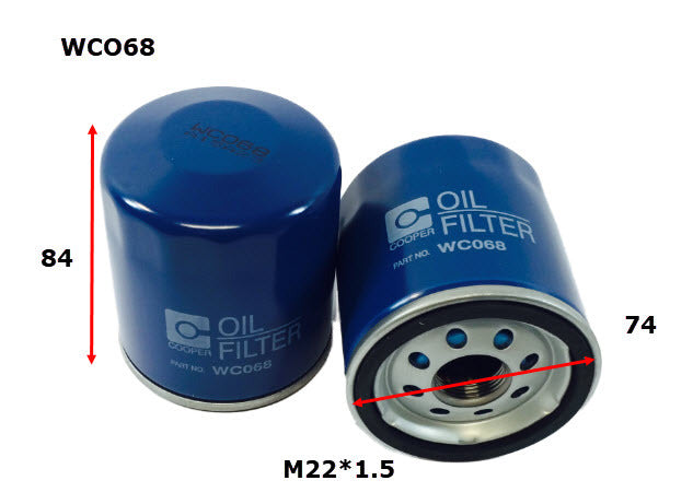 Oil Filter Z663/Z1054 Fits Holden WCO68 - Wesfil