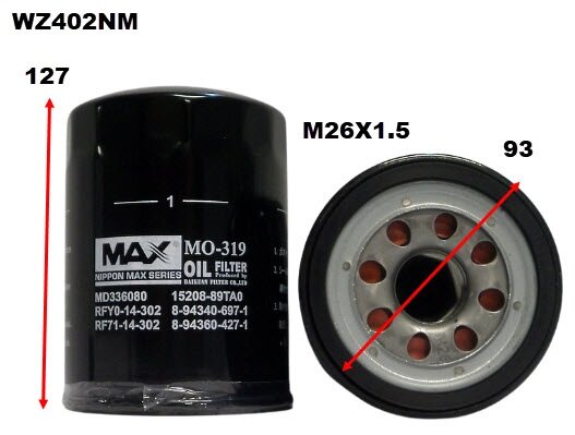 Oil Filter Z402 Fits Holden WZ402NM - Wesfil