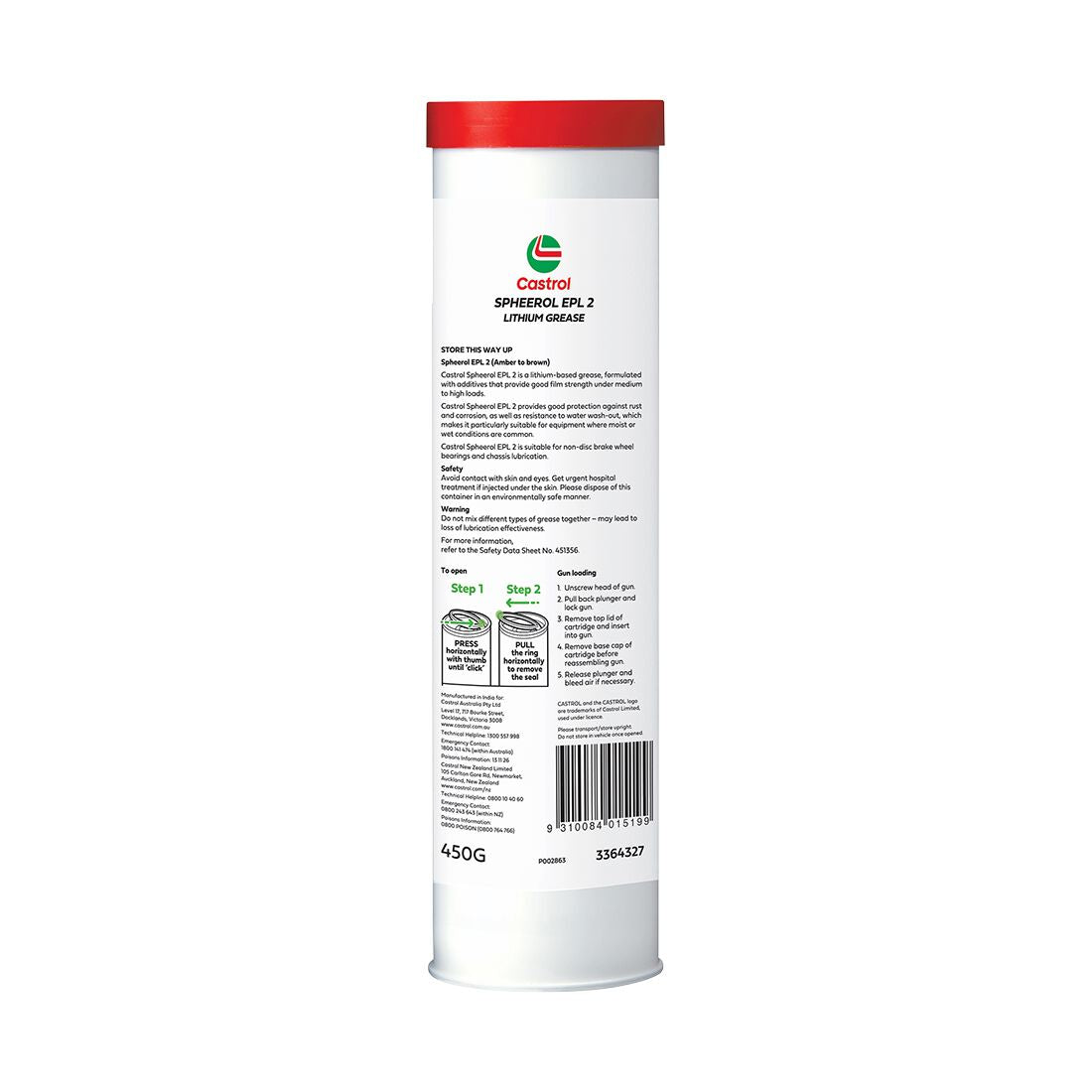 Spheerol EPL 2 450g - Castrol - Multi - Purpose Grease - Castrol