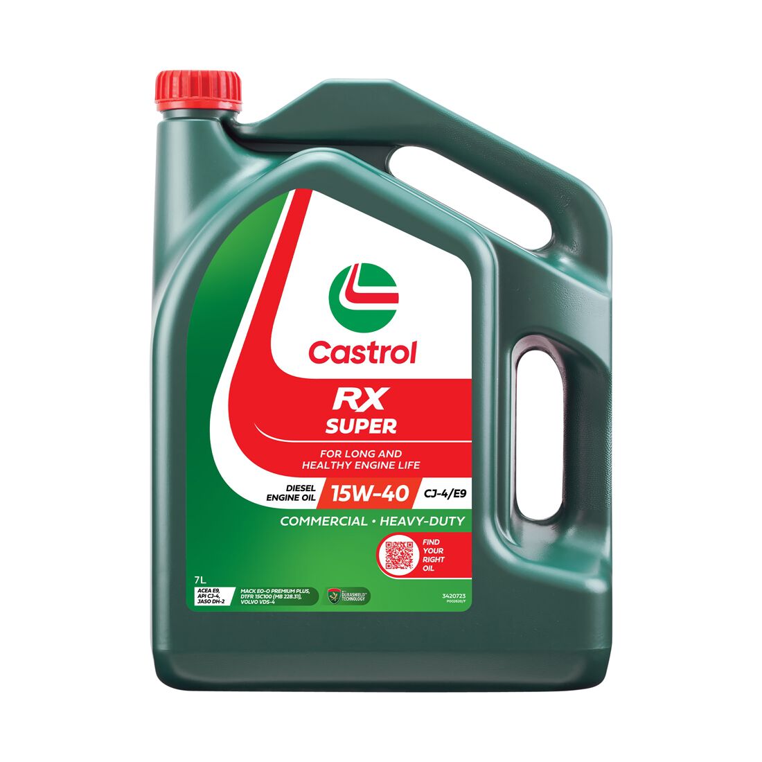 RX Super 15W - 40 CJ - 4/E9 7L - Castrol - Diesel Engine Oil - Castrol