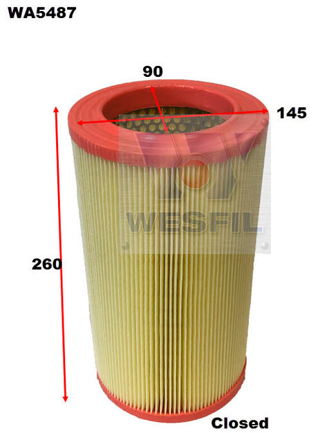 Air Filter A1920 Fits Alfa WA5487 - Wesfil