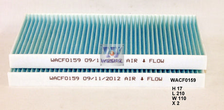 Cabin Filter RCA291P Fits Kia WACF0159 - Wesfil