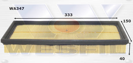 Air Filter A347 Fits Ford WA347 - Wesfil