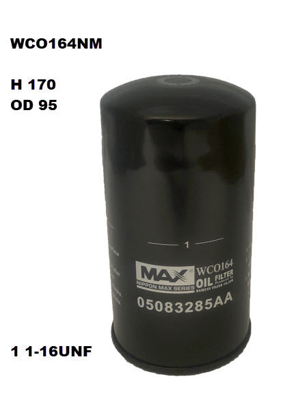 Oil Filter Z1123 Fits Dodge WCO164NM - Wesfil