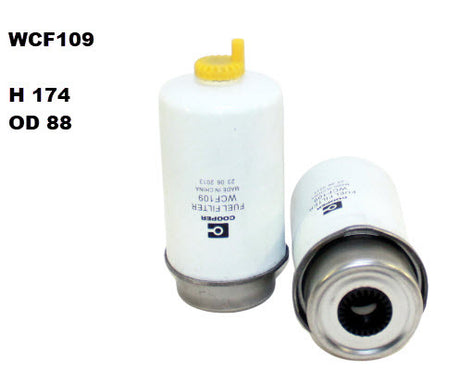 Diesel Fuel Filter Z975 Fits Ford WCF109 - Wesfil