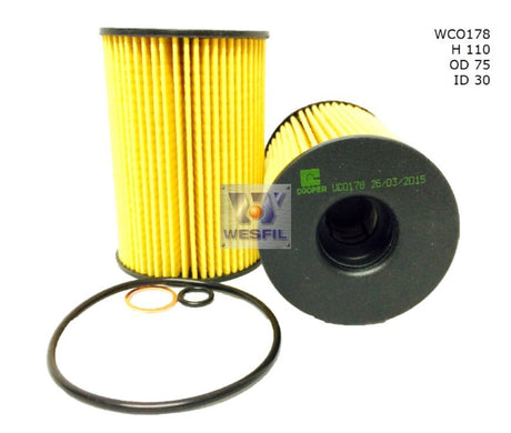 Oil Filter R2883P Fits BMW WCO178 - Wesfil