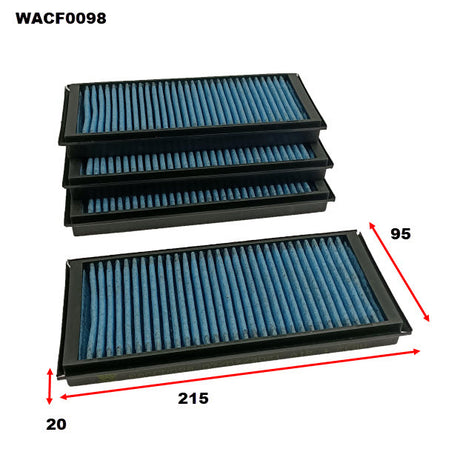 Cabin Filter Fits BMW WACF0098 - Wesfil