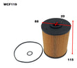 Diesel Fuel Filter R2693P Fits Hino WCF119 - Wesfil