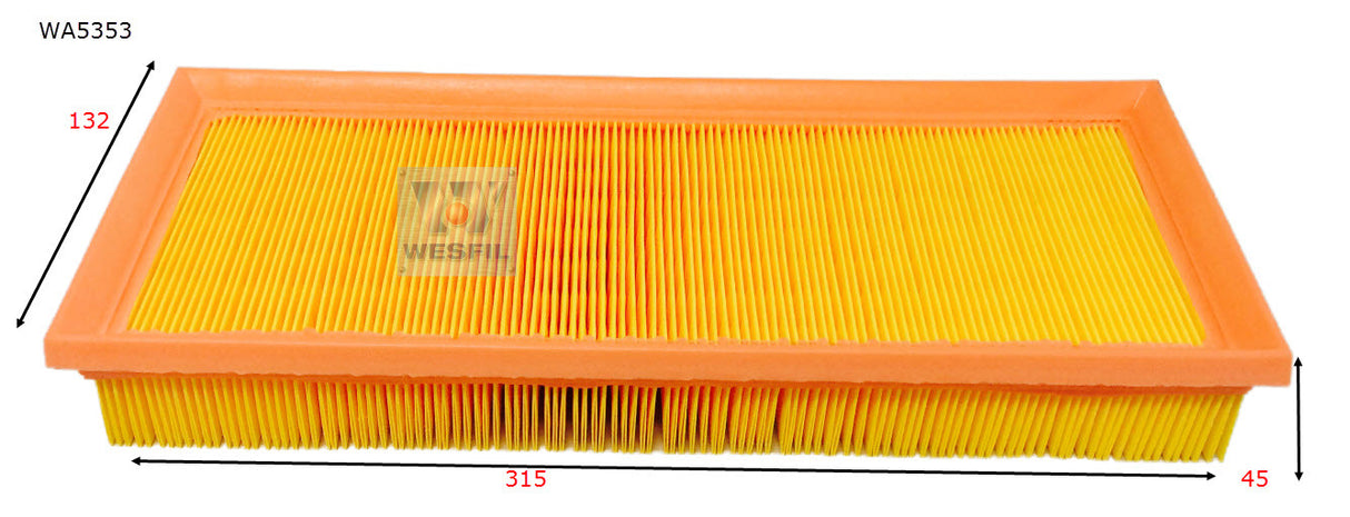 Air Filter A1927 Fits Mercedes WA5353 - Wesfi