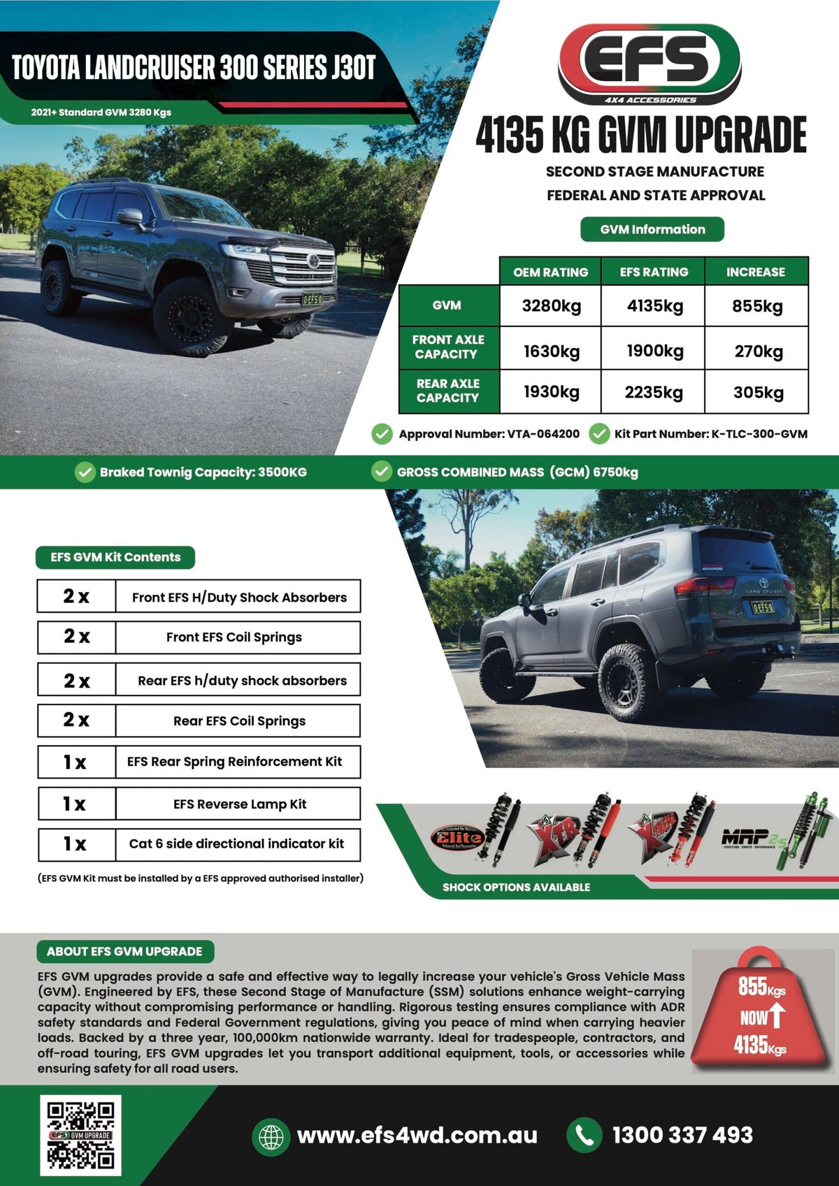 Toyota Landcruiser 300 Series 4135kg GVM Upgrade