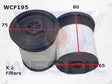 Diesel Fuel Filter R2745P Fits Chrysler/Holden/Jeep WCF195 - Wesfil