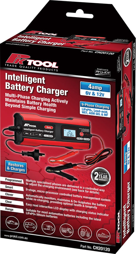 4amp Intelligent Battery Charger - PKTool