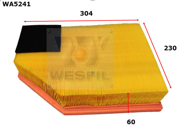 Air Filter A1826 Fits Volvo WA5241 - Wesfil