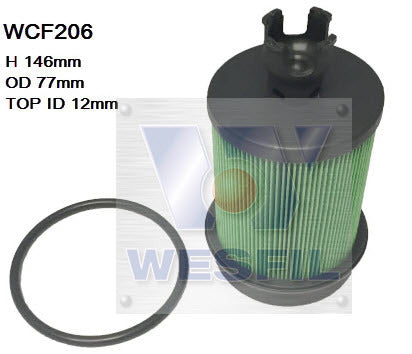 Diesel Fuel Filter R2756P Fits Hino WCF206 - Wesfil