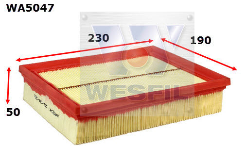 Air Filter Fits Renault WA5047 - Wesfil
