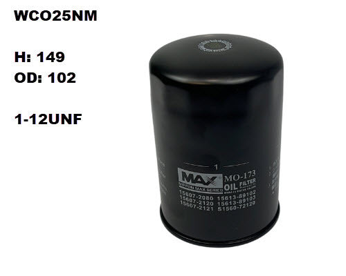 Oil Filter Z775 Fits Hino/Isuzu/Toyota WCO25NM - Wesfil