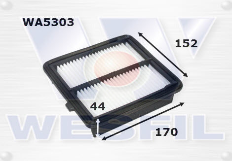 Air Filter A1765 Fits Honda WA5303 - Wesfil