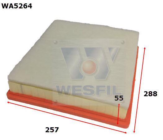 Air Filter Fits Opel WA5264 - Wesfil