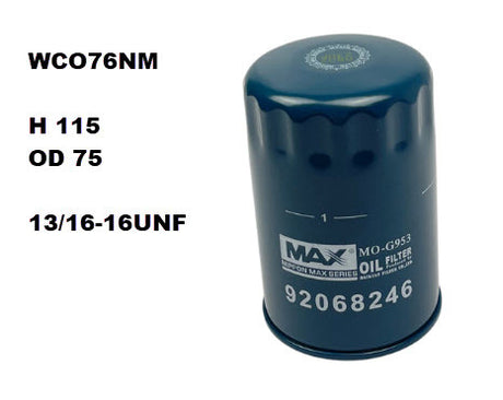 Oil Filter Z688 Fits Holden WCO76NM - Wesfil