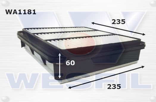 Air Filter A1512 Fits Holden WA1181 - Wesfil
