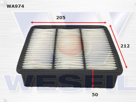 Air Filter A1311 Fits Mitsubishi WA974 - Wesfil