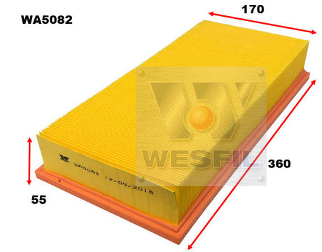 Air Filter A1780 Fits Mercedes/Ssangyong WA5082 - Wesfil