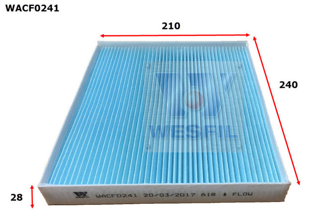 Cabin Filter RCA381P Fits Hyundai/Kia WACF0241 - Wesfil