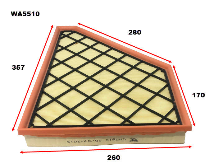 Air Filter A1993 Fits Holden WA5510 - Wesfil