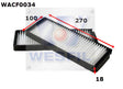 Cabin Filter RCA345P Fits Daewoo WACF0034 - Wesfil