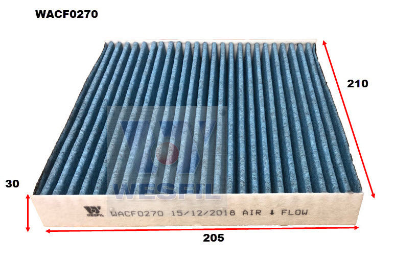 Cabin Filter RCA296C Fits Honda WACF0270 - Wesfil