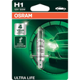 Halogen H1 12V 55W P14.5S Ultra Life B/P 1=1 Globe B/Pack 64150ULT-01B - Osram