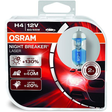 H4 12V 60/55W Night Breaker Silver - P43T (1 = 2 Globes) 64193NBS-HCB - Osram