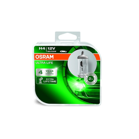 H4 12V 60/55W Ultra Life - P43T-38 (Duo Pack) 64193ULT-HCB - Osram