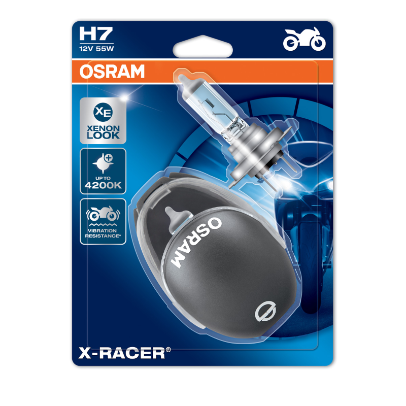 H7 12V 55W X Racer - PX26D (Twin Pack) 64210XR-02B - Osram