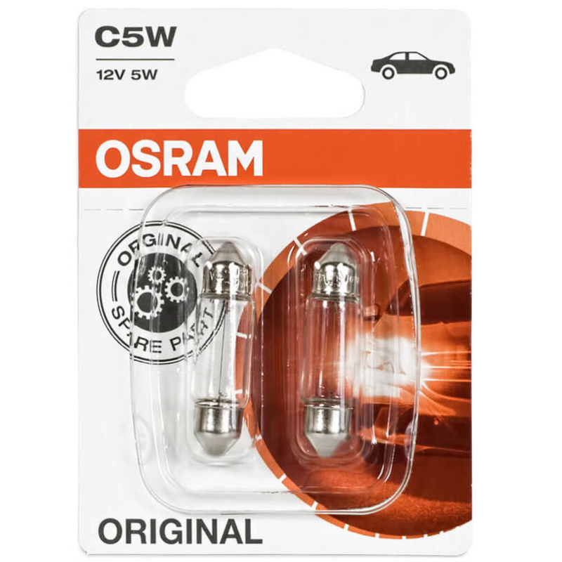 24V 5W Festoon - SV8.5 (Twin Pack) 6423-02B - Osram
