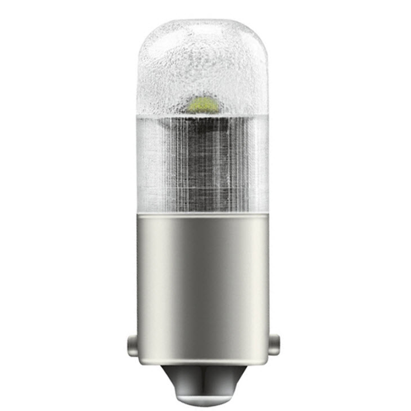 LED Bay. Cap T4W 12V 1W BA9S 1=2 Globes B/Pack 3850CW-02B - Osram