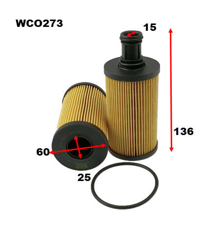 Oil Filter Fits Jaguar/Land Rover WCO273 - Wesfil