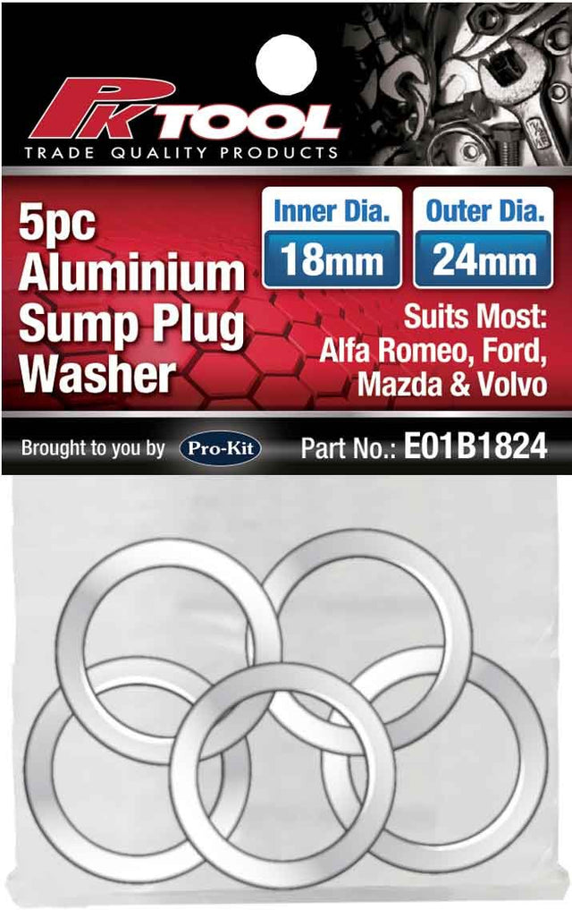 5 Pieces Aluminium Sump Plug Washer - PKTool | Universal Auto Spares