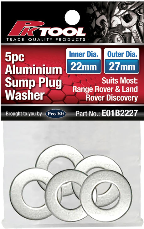 5 Pieces Aluminium Sump Plug Washer - PKTool | Universal Auto Spares