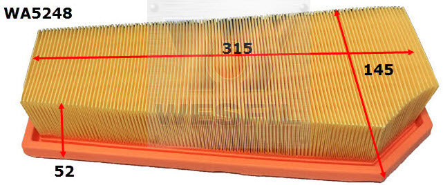 Air Filter A1763 Fits Mercedes WA5248 - Wesfil